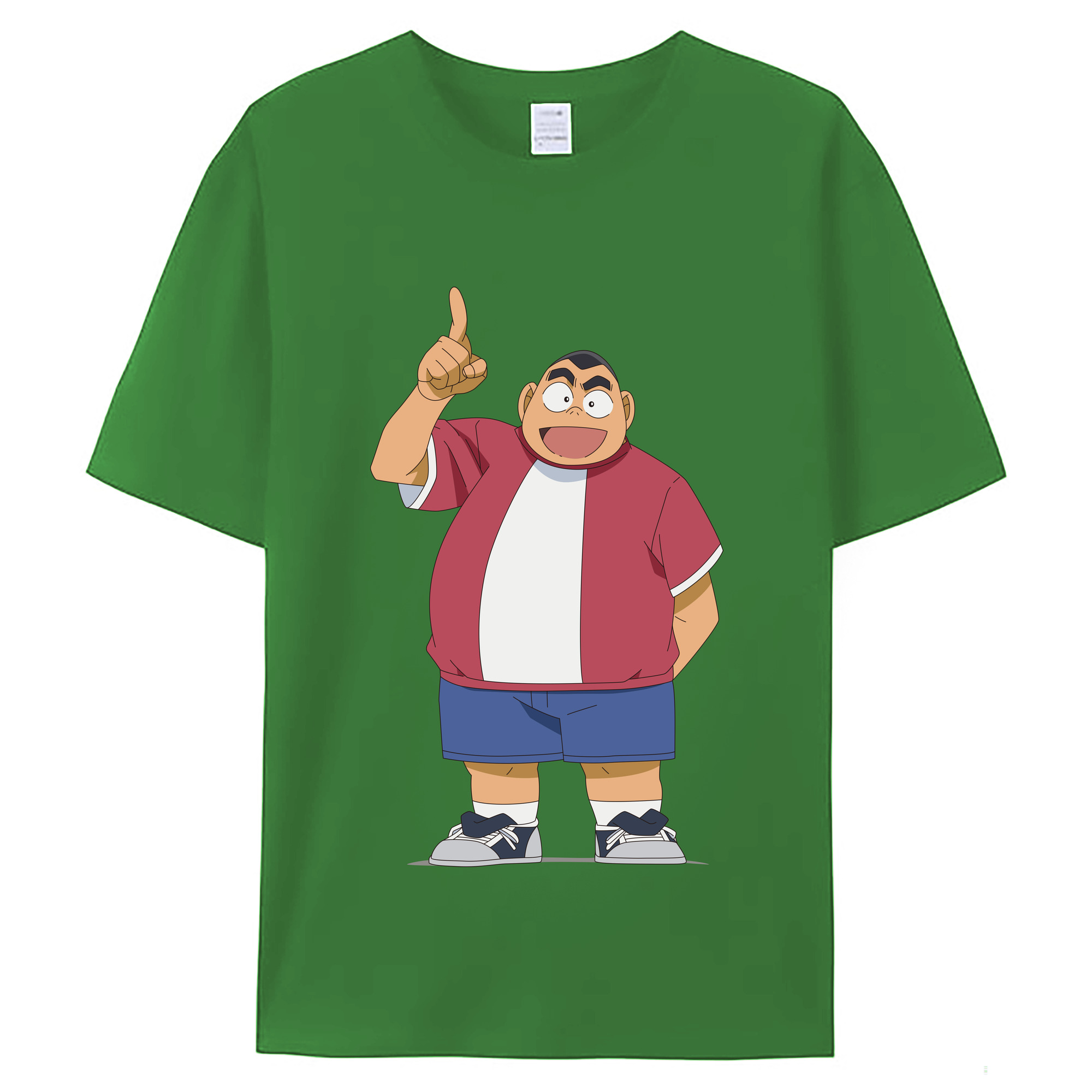 （画像用） 名探偵コナン 小嶋 元太 こじま げんた Detective Conan Kojima Genta レディースカジュアルプリントTシャツ（綿100％）